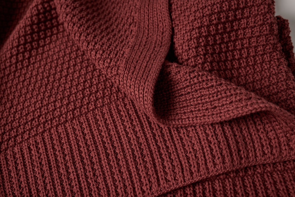 Coperta in maglia biologica Avalon