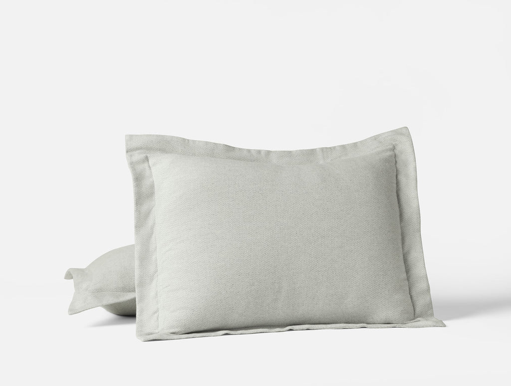 Federa in flanella organica con texture mélange Cloud Brushed™