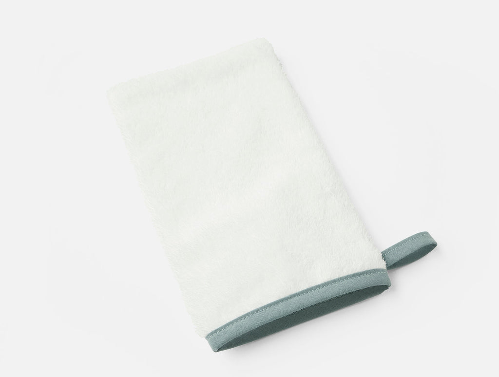 Set di asciugamano con cappuccio e guanto da bagno per neonati Cloud Loom™ Organic