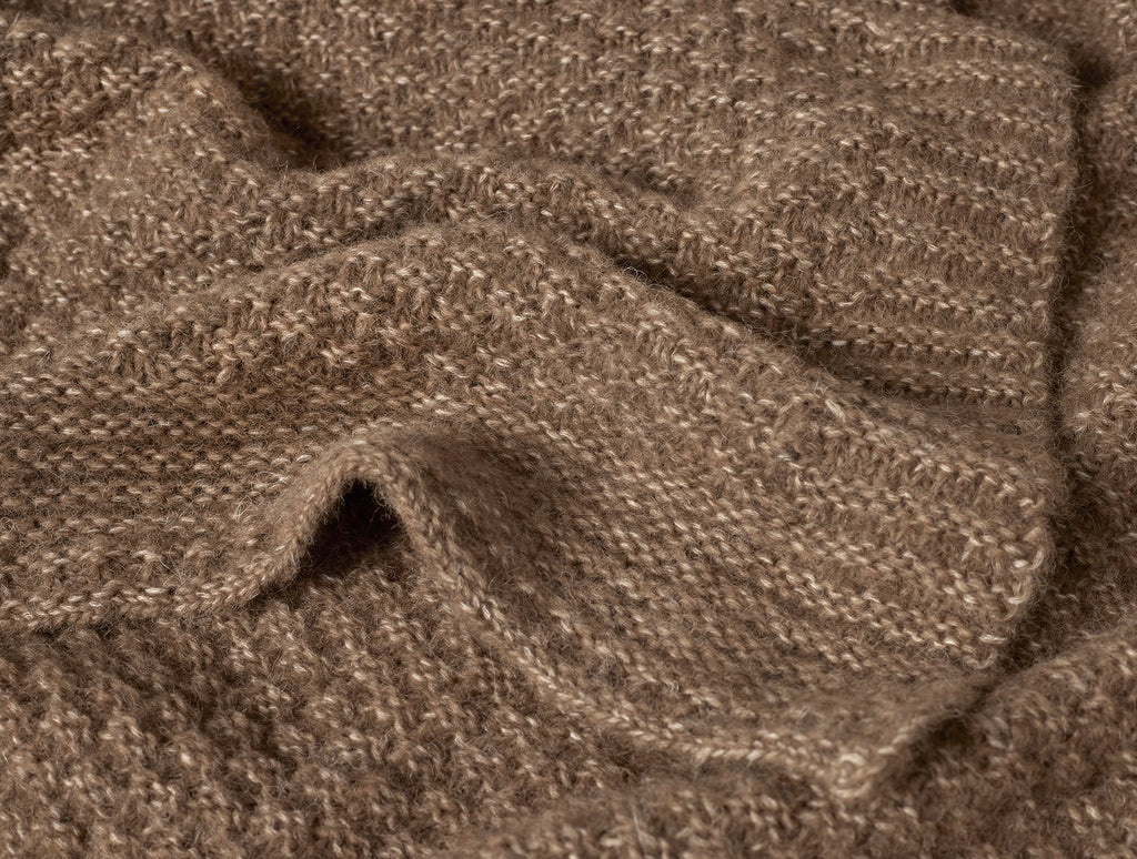 Coperta in maglia di cotone e alpaca Cordillera