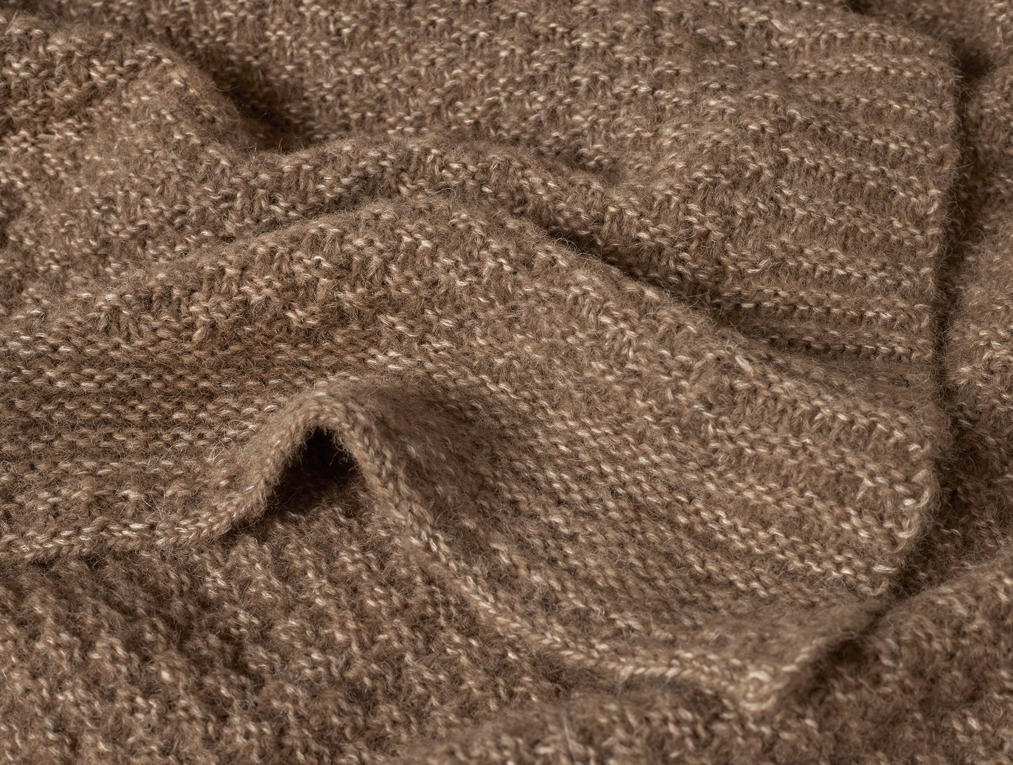 Coperta in maglia di cotone e alpaca Cordillera