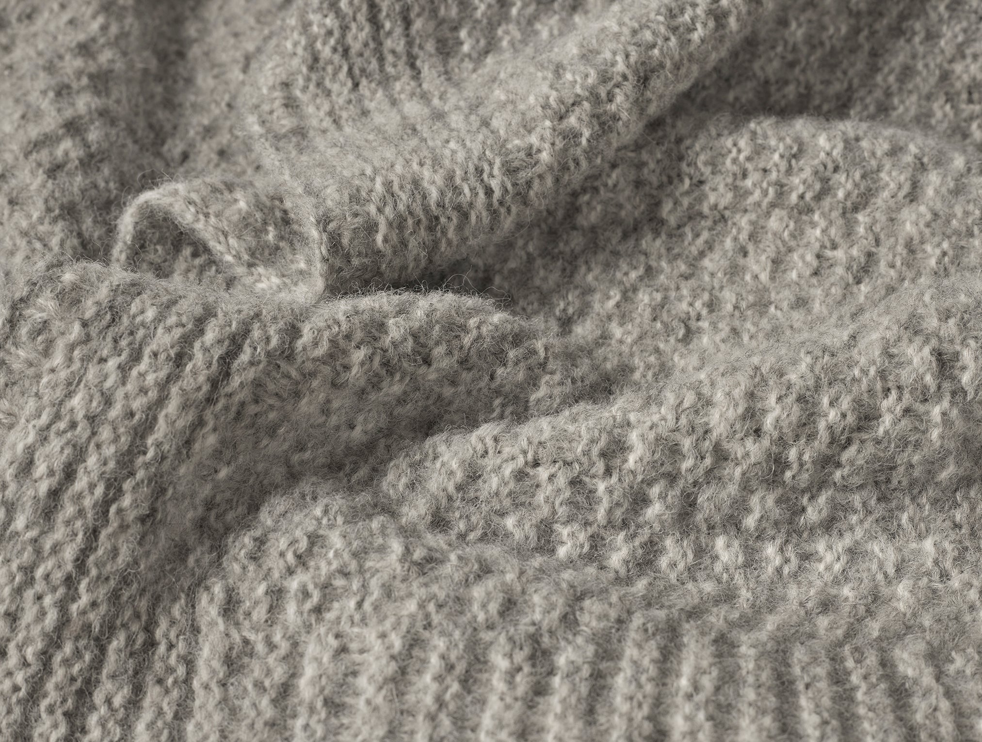 Coperta in maglia di cotone e alpaca Cordillera