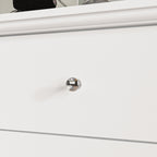 Cassettiera doppia a 10 cassetti per camera da letto, cassettiera bianca, ampia capacità di archiviazione