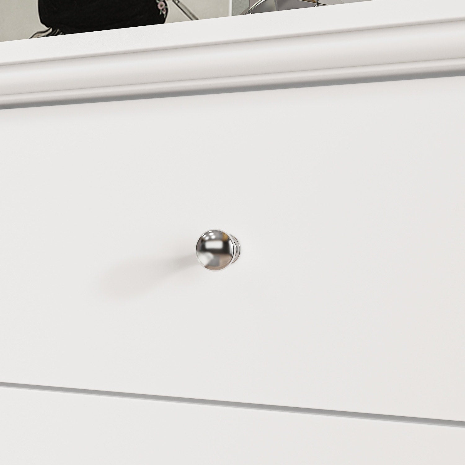 Cassettiera doppia a 10 cassetti per camera da letto, cassettiera bianca, ampia capacità di archiviazione