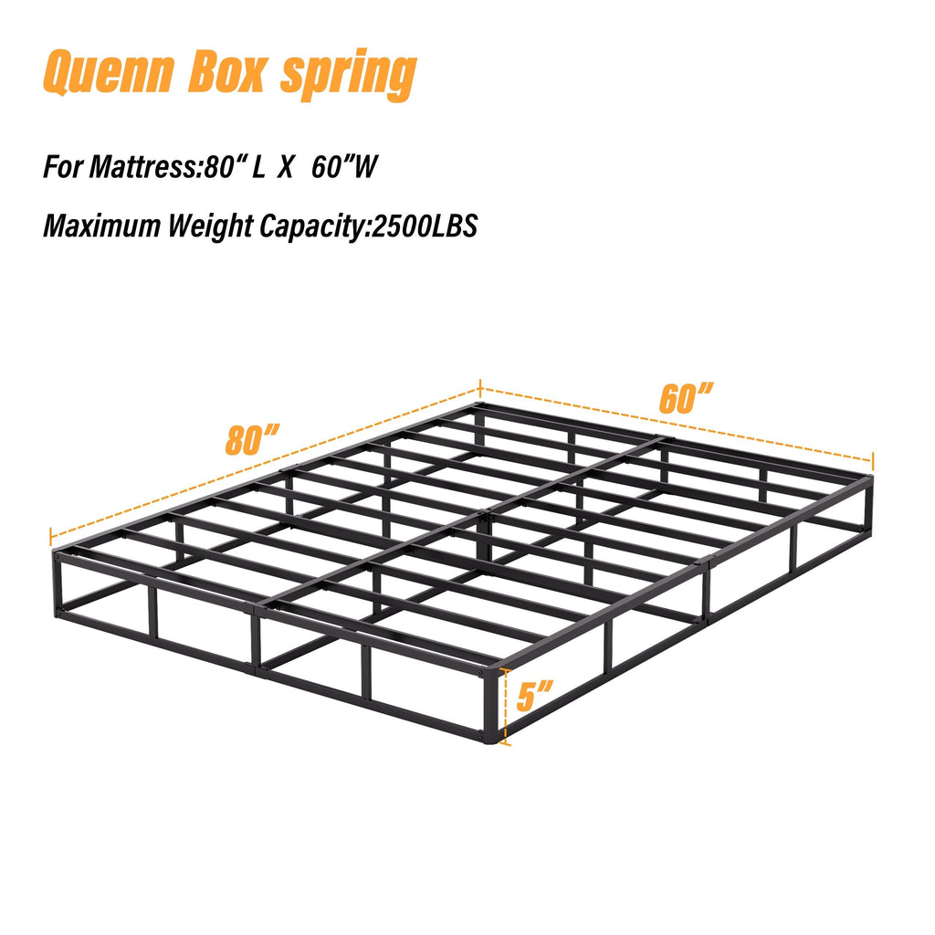 Molla in metallo a basso profilo da 5 pollici, struttura robusta con copertura grigia
