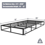 Molla in metallo a basso profilo da 5 pollici, struttura robusta con copertura grigia