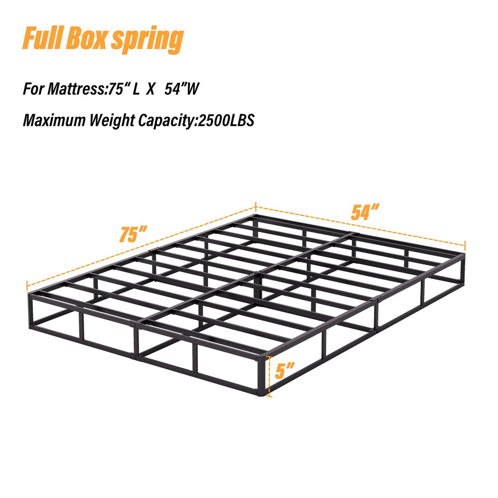 Molla in metallo a basso profilo da 5 pollici, struttura robusta con copertura grigia