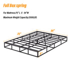 Molla in metallo a basso profilo da 5 pollici, struttura robusta con copertura grigia