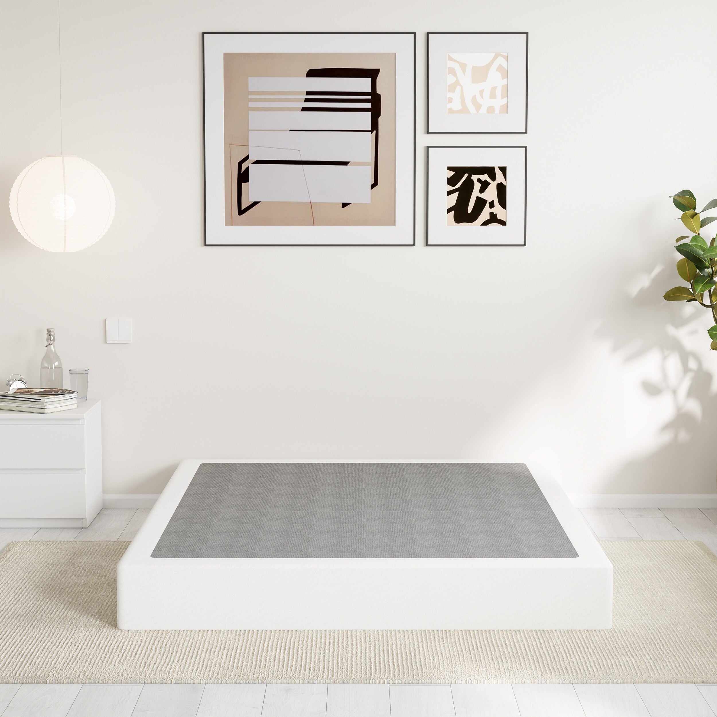 Molla in metallo a basso profilo da 5 pollici, struttura robusta con copertura grigia