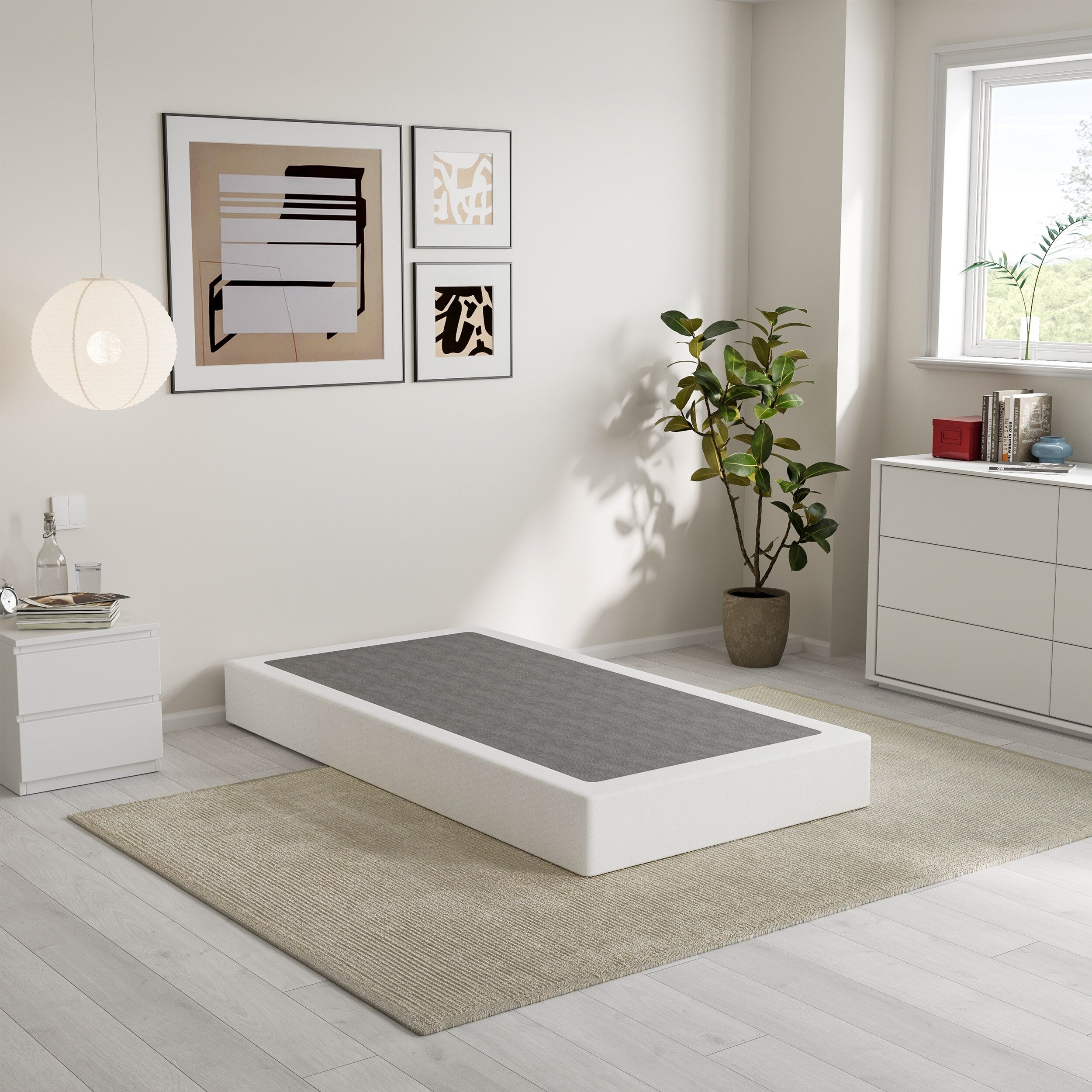 Molla in metallo a basso profilo da 5 pollici, struttura robusta con copertura grigia