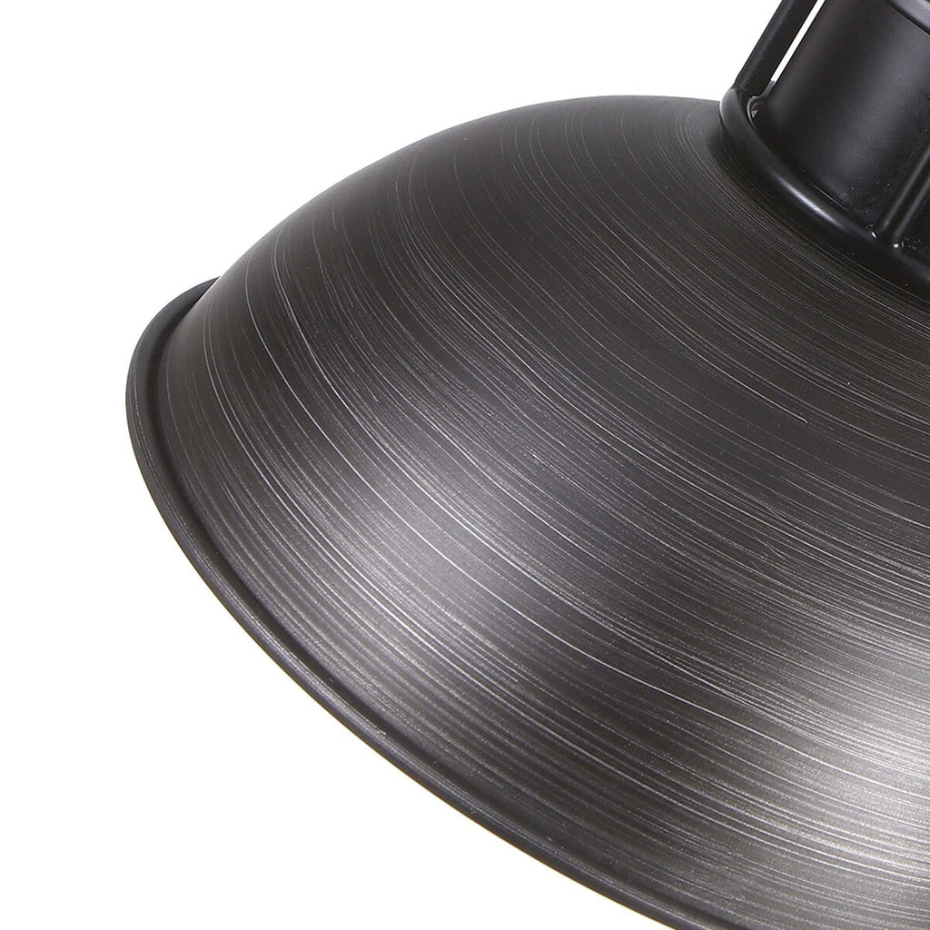 Lampada a sospensione a cupola industriale a 3 luci, in metallo, lineare, per isola da cucina, finitura in bronzo oliato