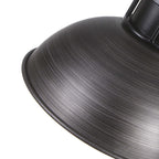 Lampada a sospensione a cupola industriale a 3 luci, in metallo, lineare, per isola da cucina, finitura in bronzo oliato