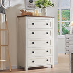 Cassettiera alta in legno da 48 cassetti, stile fattoria, per camera da letto