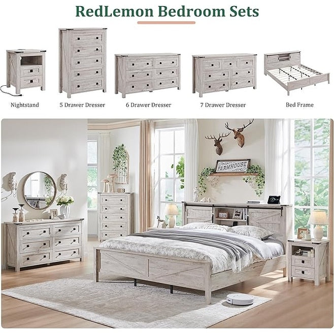 Cassettiera alta in legno da 48 cassetti, stile fattoria, per camera da letto