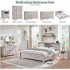 Cassettiera alta in legno da 48 cassetti, stile fattoria, per camera da letto