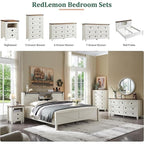 Cassettiera alta in legno da 48 cassetti, stile fattoria, per camera da letto