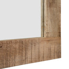 Specchio da parete in legno massello naturale rustico Carina di Furniture of America
