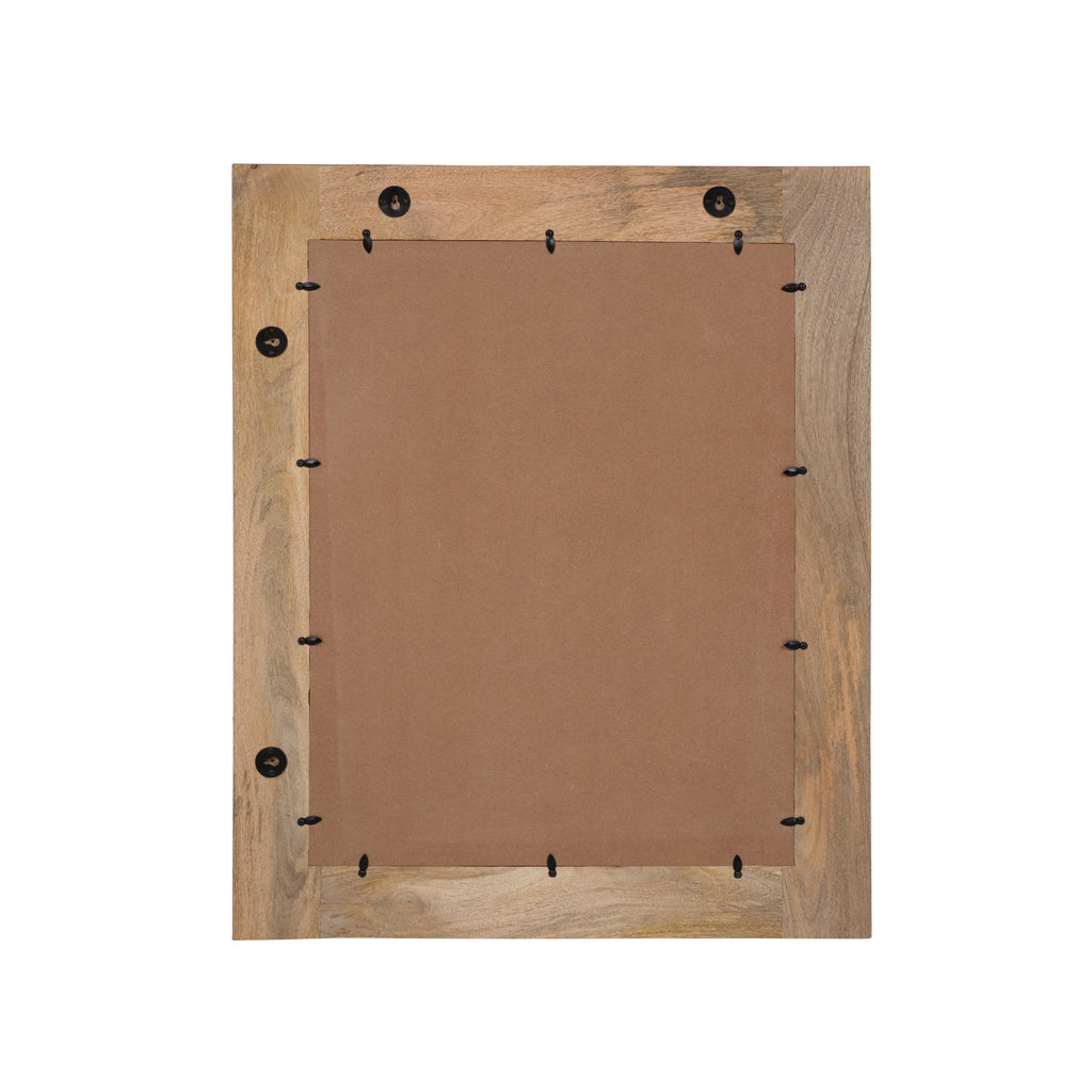 Specchio da parete in legno massello naturale rustico Carina di Furniture of America