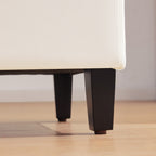 Pouf contenitore rettangolare imbottito 50,3 x 17,50 x 18 in similpelle