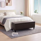 Pouf contenitore rettangolare imbottito 50,3 x 17,50 x 18 in similpelle