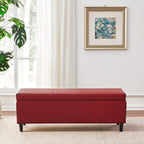 Pouf contenitore rettangolare imbottito 50,3 x 17,50 x 18 in similpelle