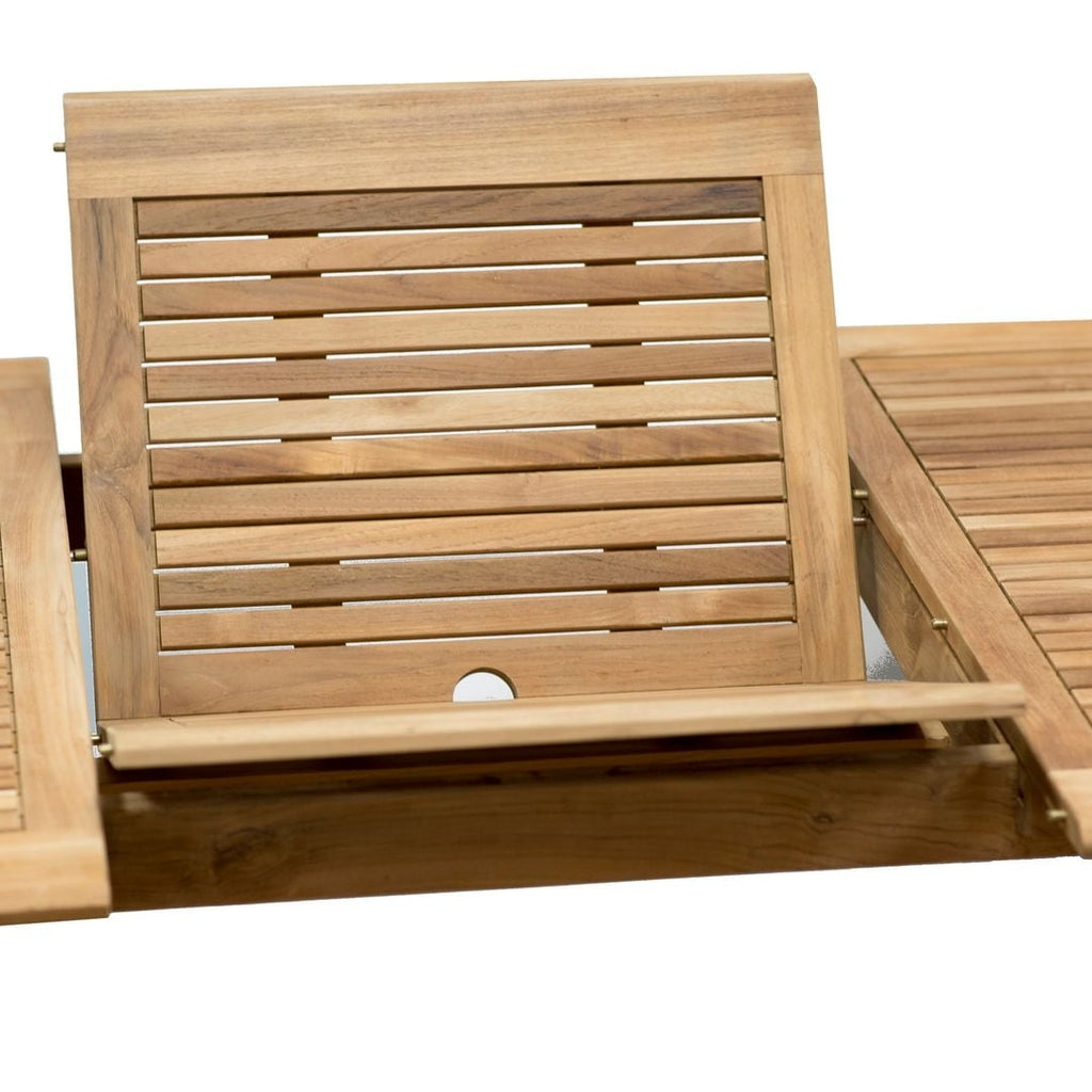 Set da pranzo per esterni Amazonia in legno di teak certificato FSC da 11 pezzi - 10 posti a sedere - 11 pezzi