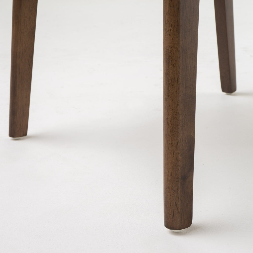 Sedia da pranzo Abrielle in legno di caucciù imbottita in stile moderno di metà secolo (set di 2) di Christopher Knight Home