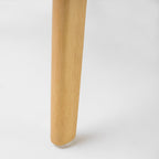 Sedia da pranzo Abrielle in legno di caucciù imbottita in stile moderno di metà secolo (set di 2) di Christopher Knight Home