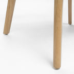 Sedia da pranzo Abrielle in legno di caucciù imbottita in stile moderno di metà secolo (set di 2) di Christopher Knight Home