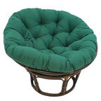 Sedia Papasan in rattan Bali da 42 pollici con cuscino in twill