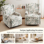 Poltrona reclinabile girevole manuale con schienale a spinta, modello W 29'', set da 2