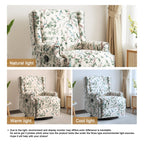 Poltrona reclinabile girevole manuale con schienale a spinta, modello W 29'', set da 2