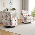 Poltrona reclinabile girevole manuale con schienale a spinta, modello W 29'', set da 2