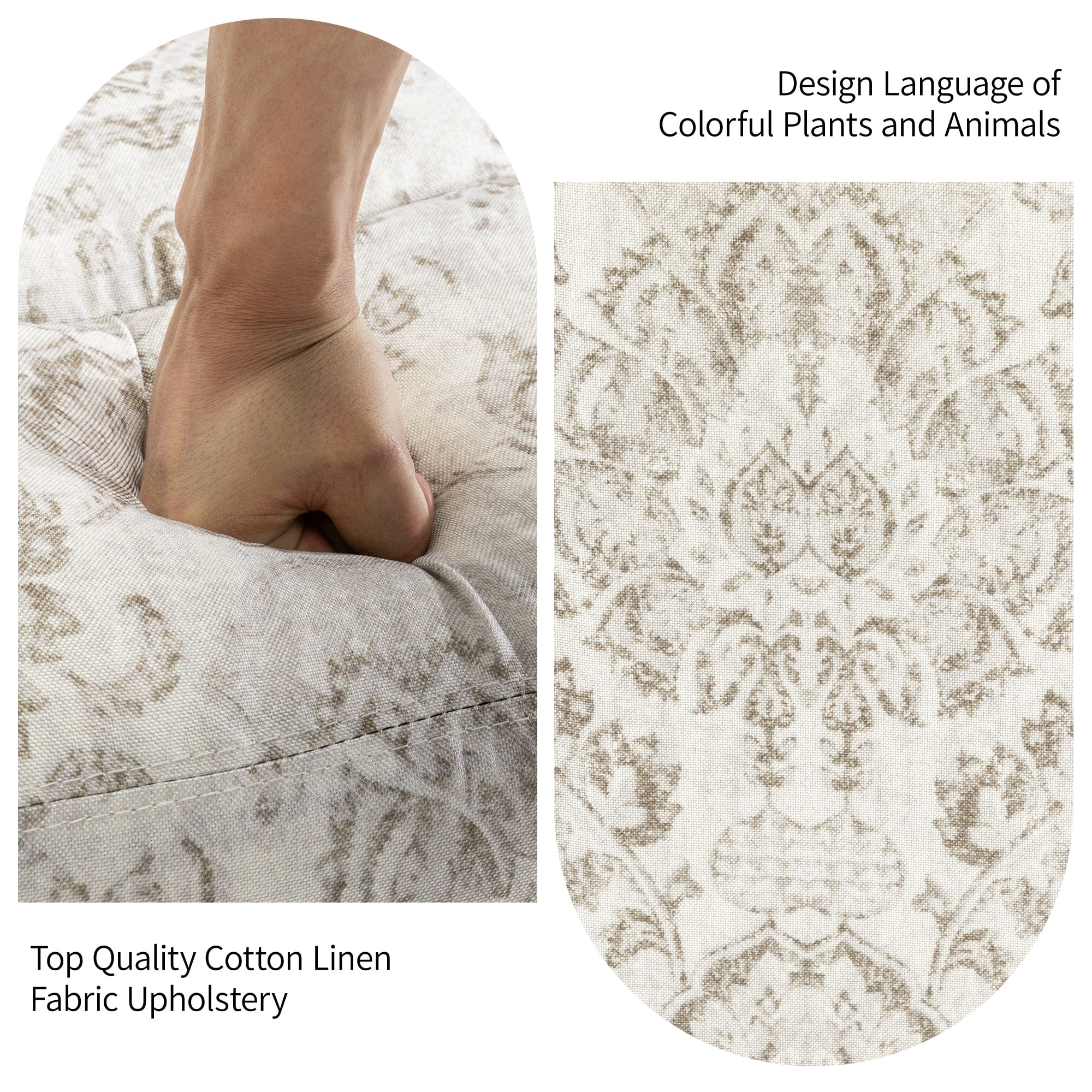 Poltrona reclinabile girevole manuale con schienale a spinta, modello W 29'', set da 2