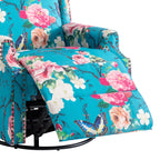 Poltrona reclinabile girevole manuale con schienale a spinta, modello W 29'', set da 2