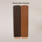 Ventilatore da soffitto reversibile in legno da 52 pollici con 5 pale e 3 luci e telecomando