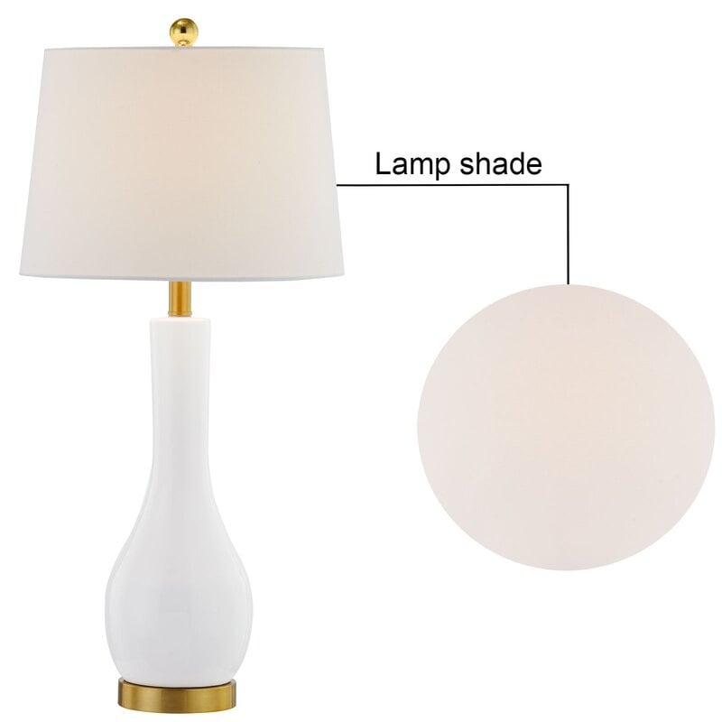 Set di lampade da tavolo in ceramica 28.5 con USB (set di 2)