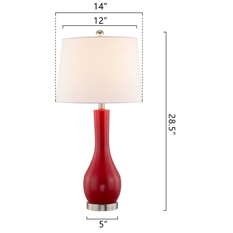 Set di lampade da tavolo in ceramica 28.5 con USB (set di 2)