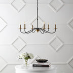 Lampadario a LED in ferro a 6 luci da 34,75 pollici, di JONATHAN Y