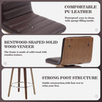 26/29 Sgabelli da bar/bancone girevoli in similpelle, set da 2/3