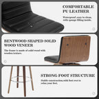 26/29 Sgabelli da bar/bancone girevoli in similpelle, set da 2/3