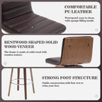 26/29 Sgabelli da bar/bancone girevoli in similpelle, set da 2/3