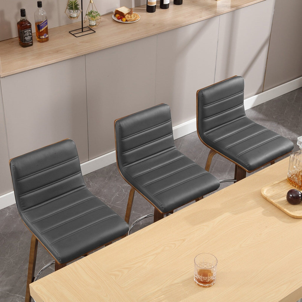 26/29 Sgabelli da bar/bancone girevoli in similpelle, set da 2/3