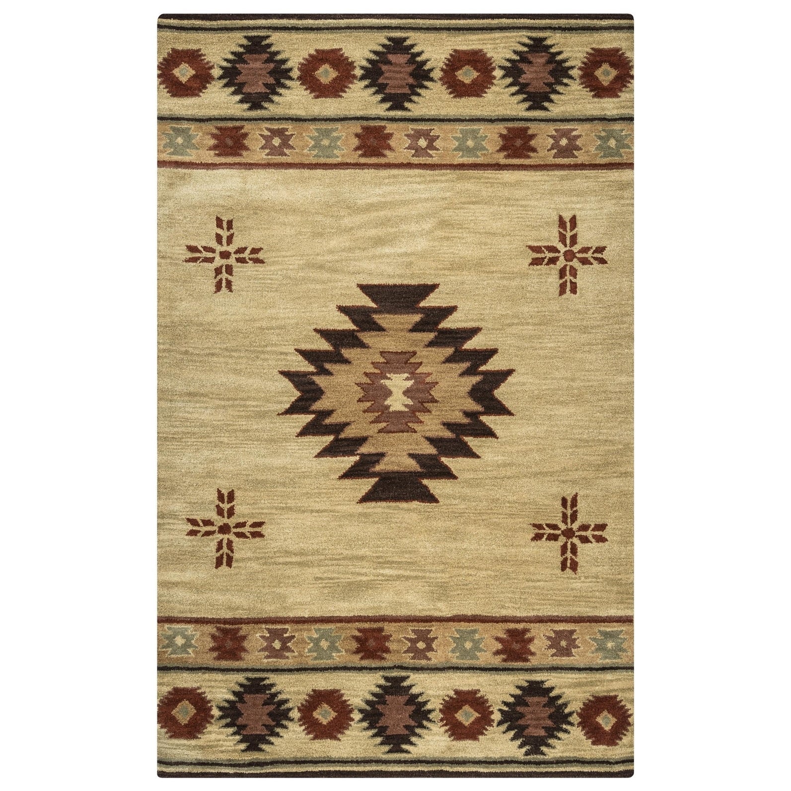 Tappeto in lana annodato a mano Alora Decor Ryder Southwestern