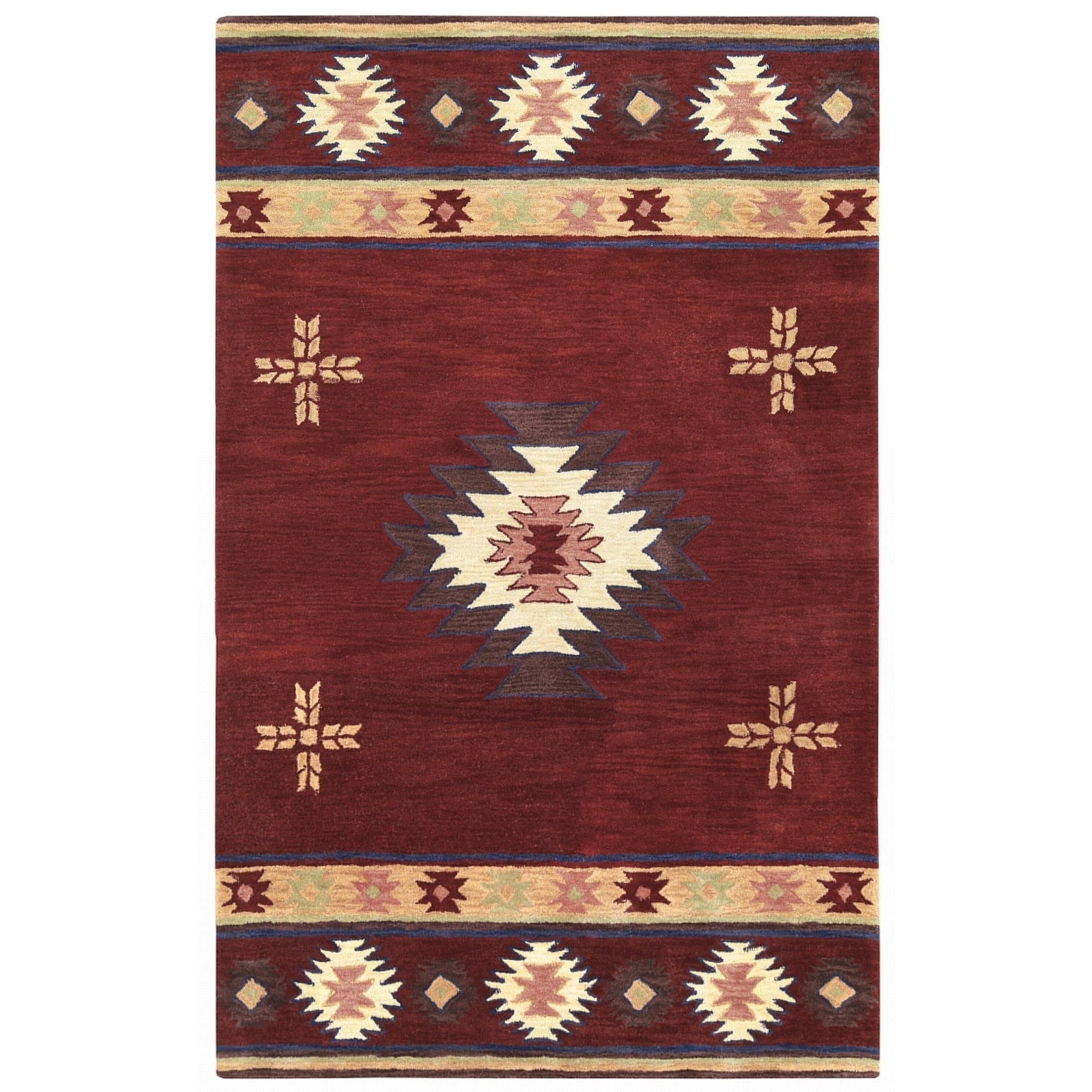Tappeto in lana annodato a mano Alora Decor Ryder Southwestern