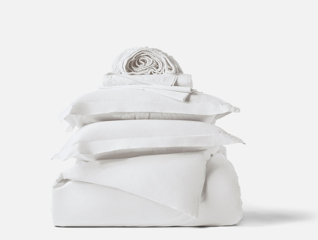 Set completo letto in raso organico Cloud Soft