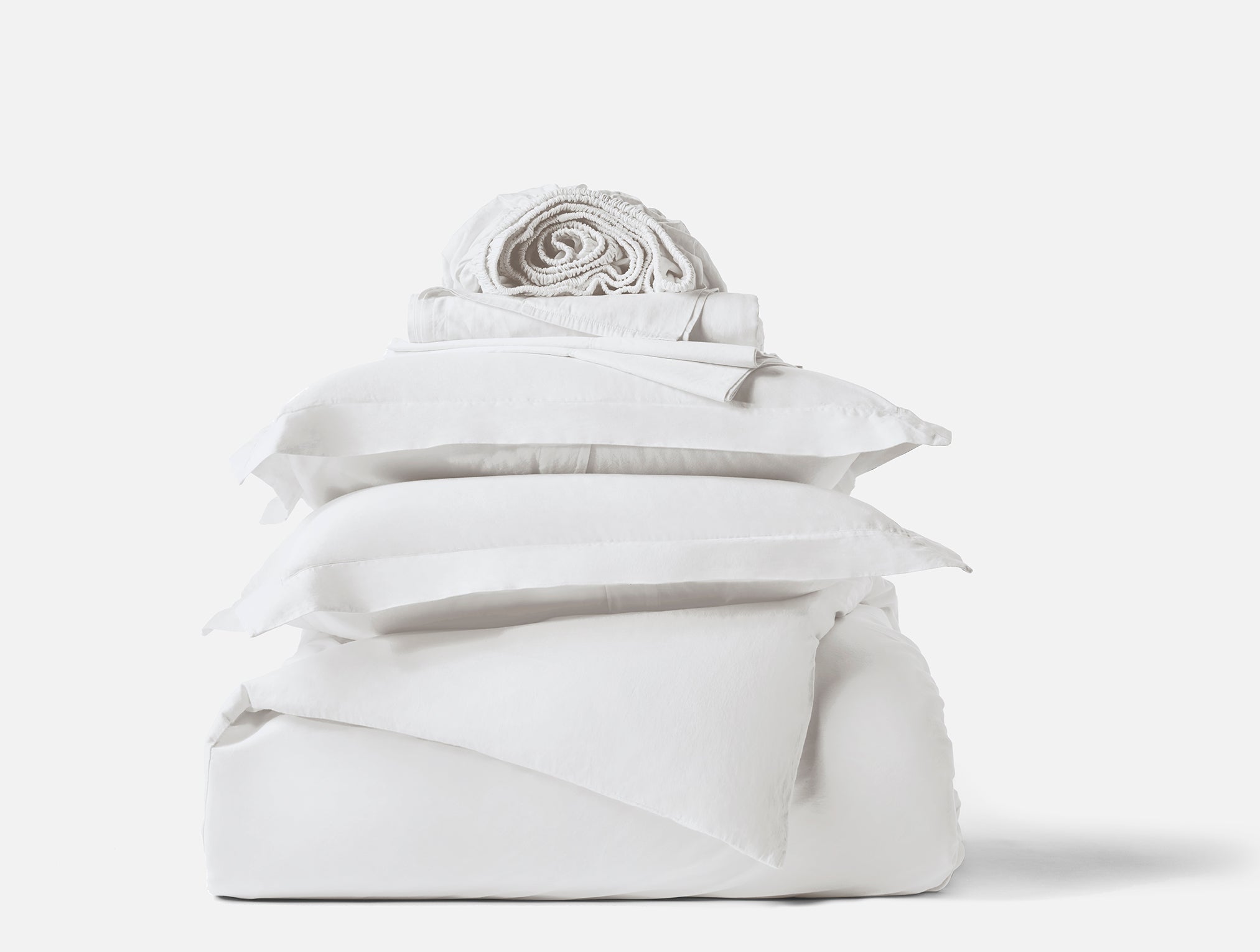 Set completo letto in raso organico Cloud Soft