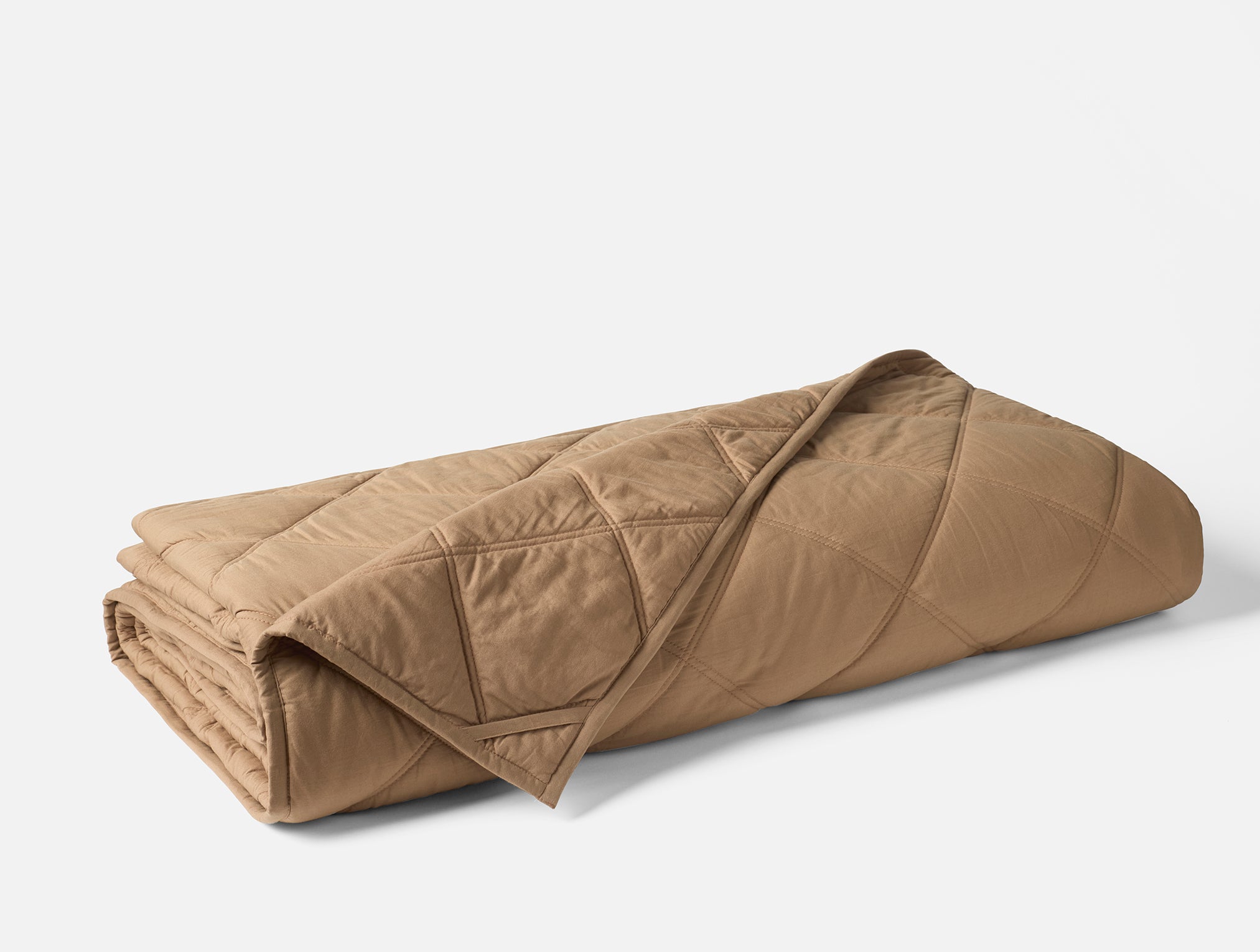 Piumino in cotone biologico con motivo a diamante 