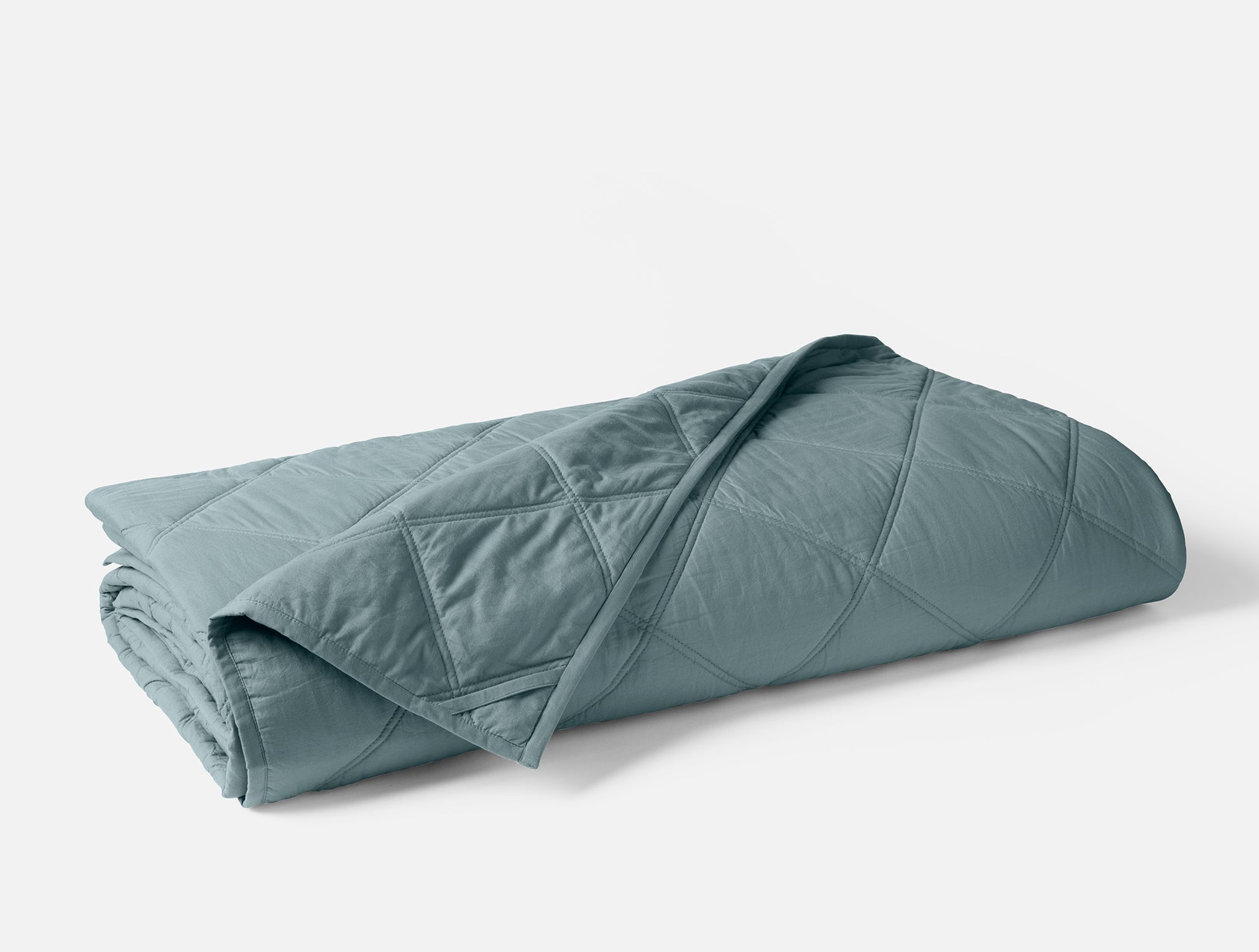 Piumino in cotone biologico con motivo a diamante 