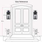 Applique da parete per esterni Brits Black